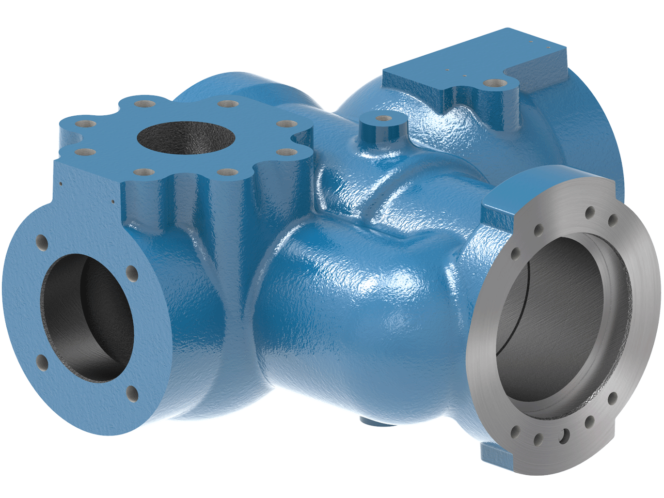 A rendering of a Cylinder Part from a Small Line Compressor